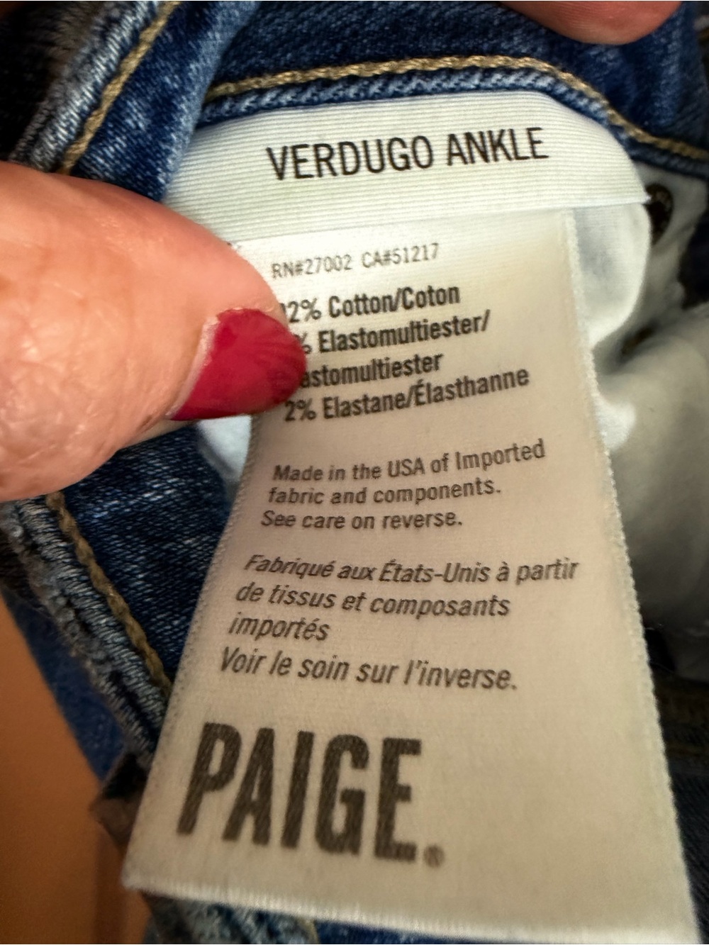 PAIGE Women's Medium Blue Skinny Jeans - Picture 5 of 7